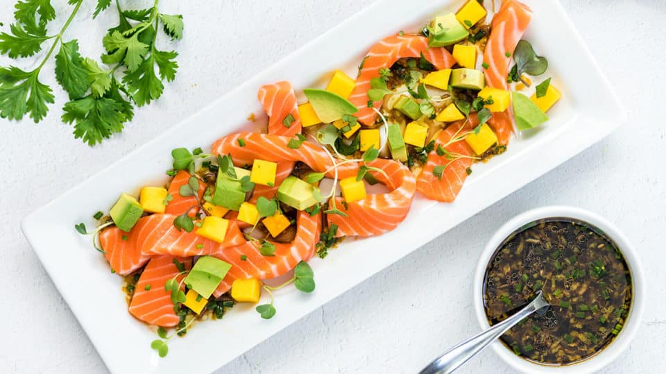 Tuna Crudo with Citrus Dipping Sauce - Foodie And Wine
