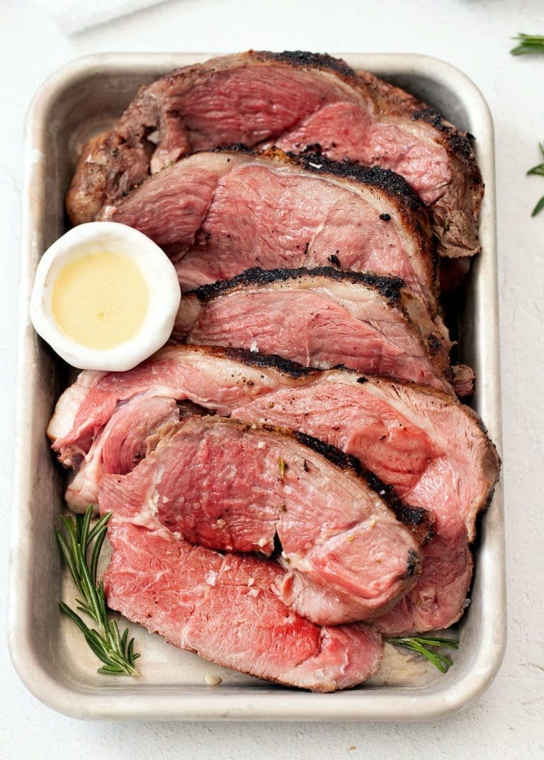 Sous Vide Leg of Lamb With Garlic Butter