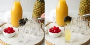 Shot Pineapple Upside Down Cake (Only 3 Ingredients) - Foodie And Wine