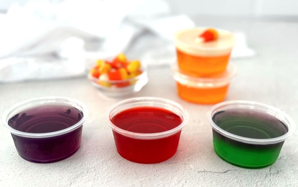 Easy Layered Halloween Jello Shot Recipe - Foodie And Wine